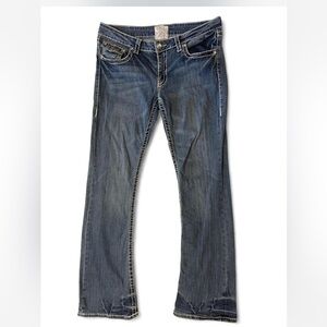 Vintage 2000s Low rise Women's Blue flare jeans size 13 Y2K